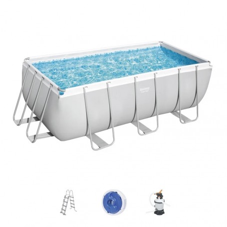 PISCINA RETT. POWER STEEL 412X201X122 CM