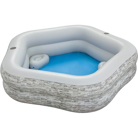 PISCINA GONF. EFFETTO PIETRA 213X206X53